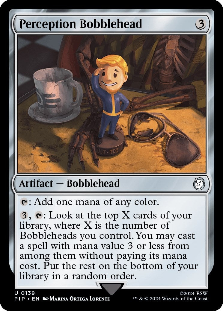 Image for Perception Bobblehead (Universes Beyond: Fallout) (139) - Magic: The Gathering