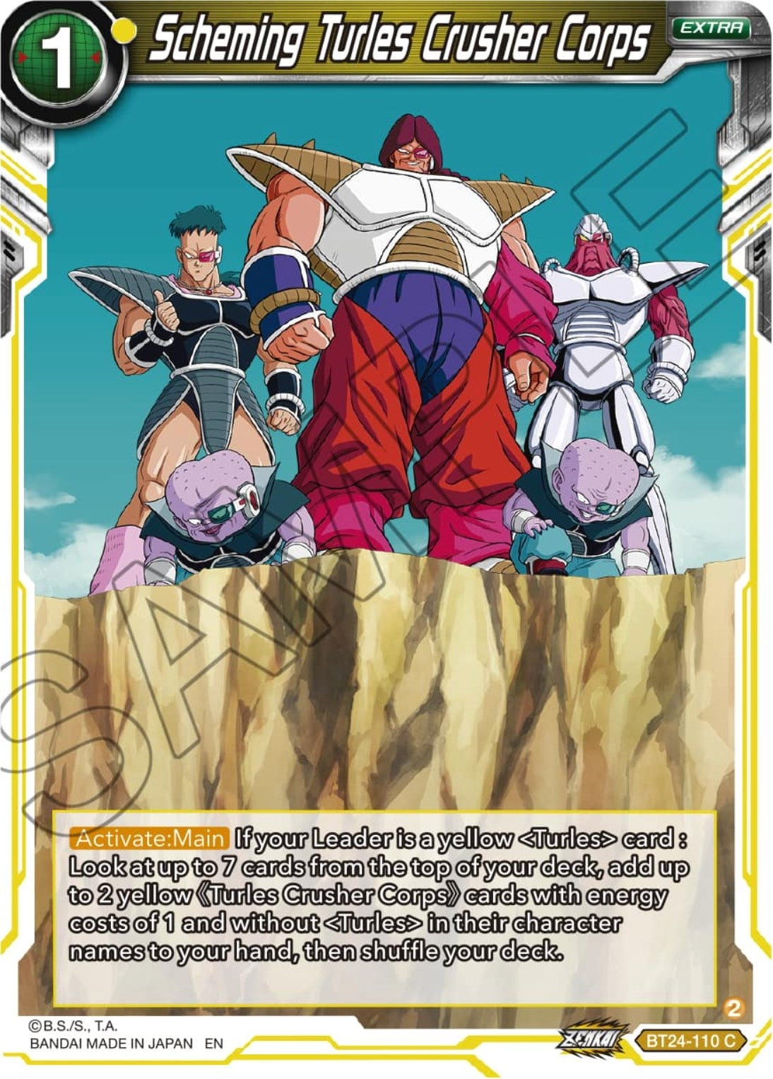 Image for Scheming Turles Crusher Corps (Beyond Generations) (BT24-110) - Dragon Ball Super: Masters