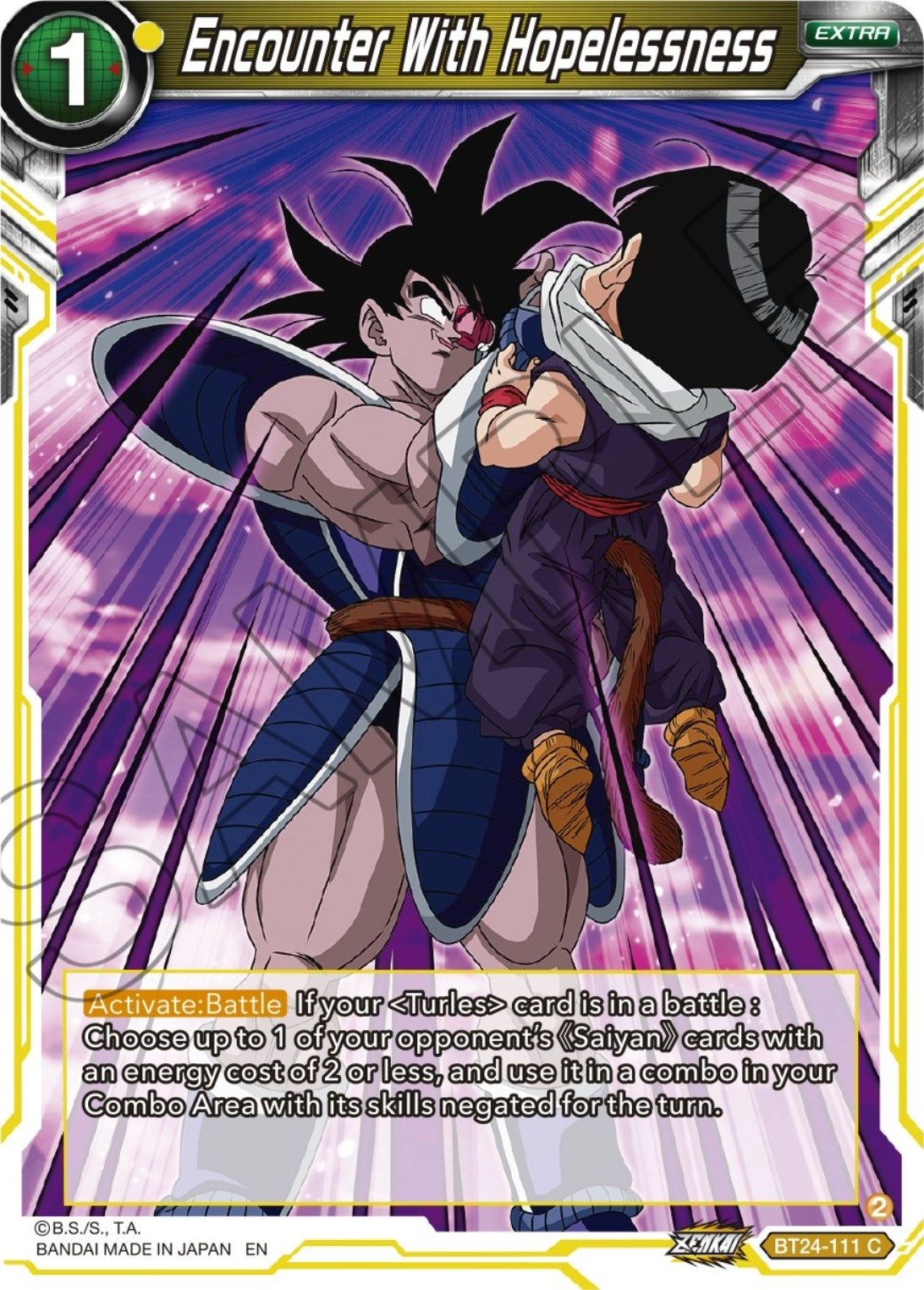 Image for Encounter With Hopelessness (Beyond Generations) (BT24-111) - Dragon Ball Super: Masters