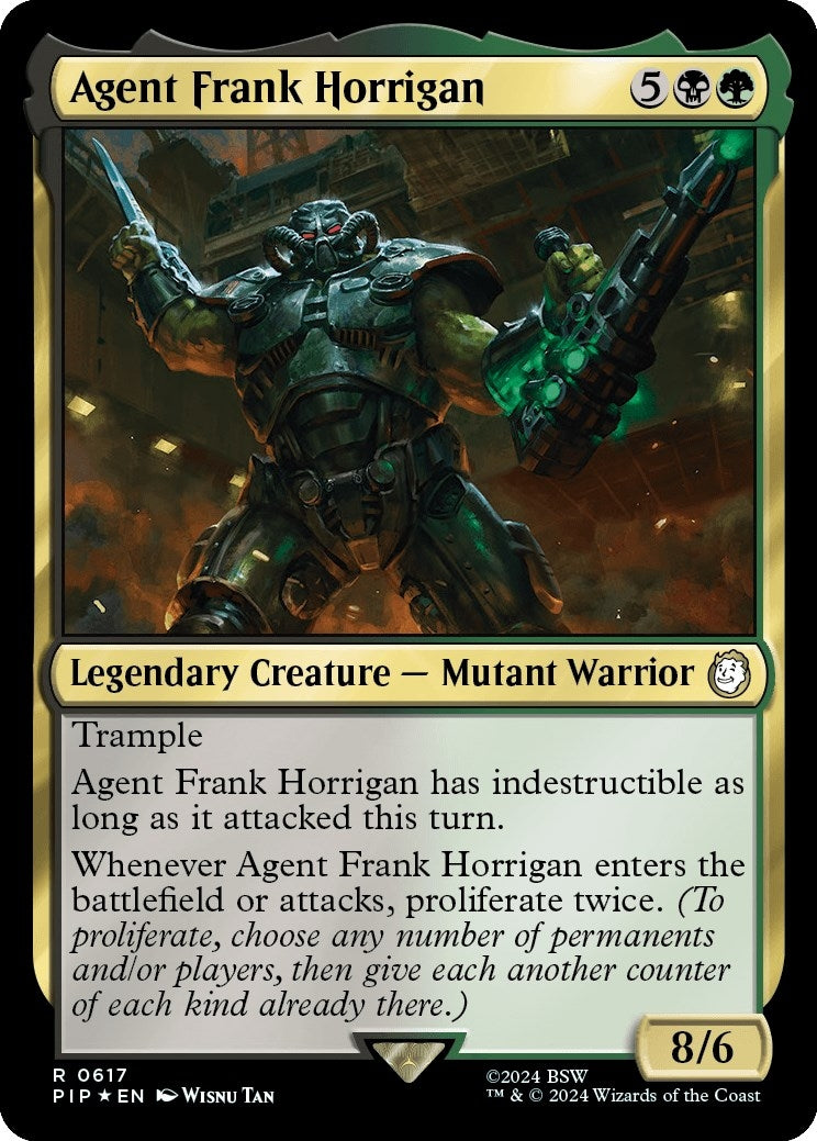 Image for Agent Frank Horrigan (Surge Foil) (Universes Beyond: Fallout) (617) - Magic: The Gathering