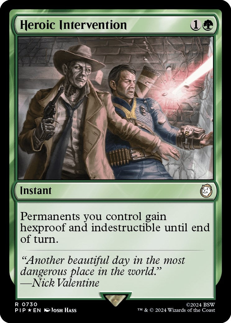 Image for Heroic Intervention (Surge Foil) (Universes Beyond: Fallout) (730) - Magic: The Gathering