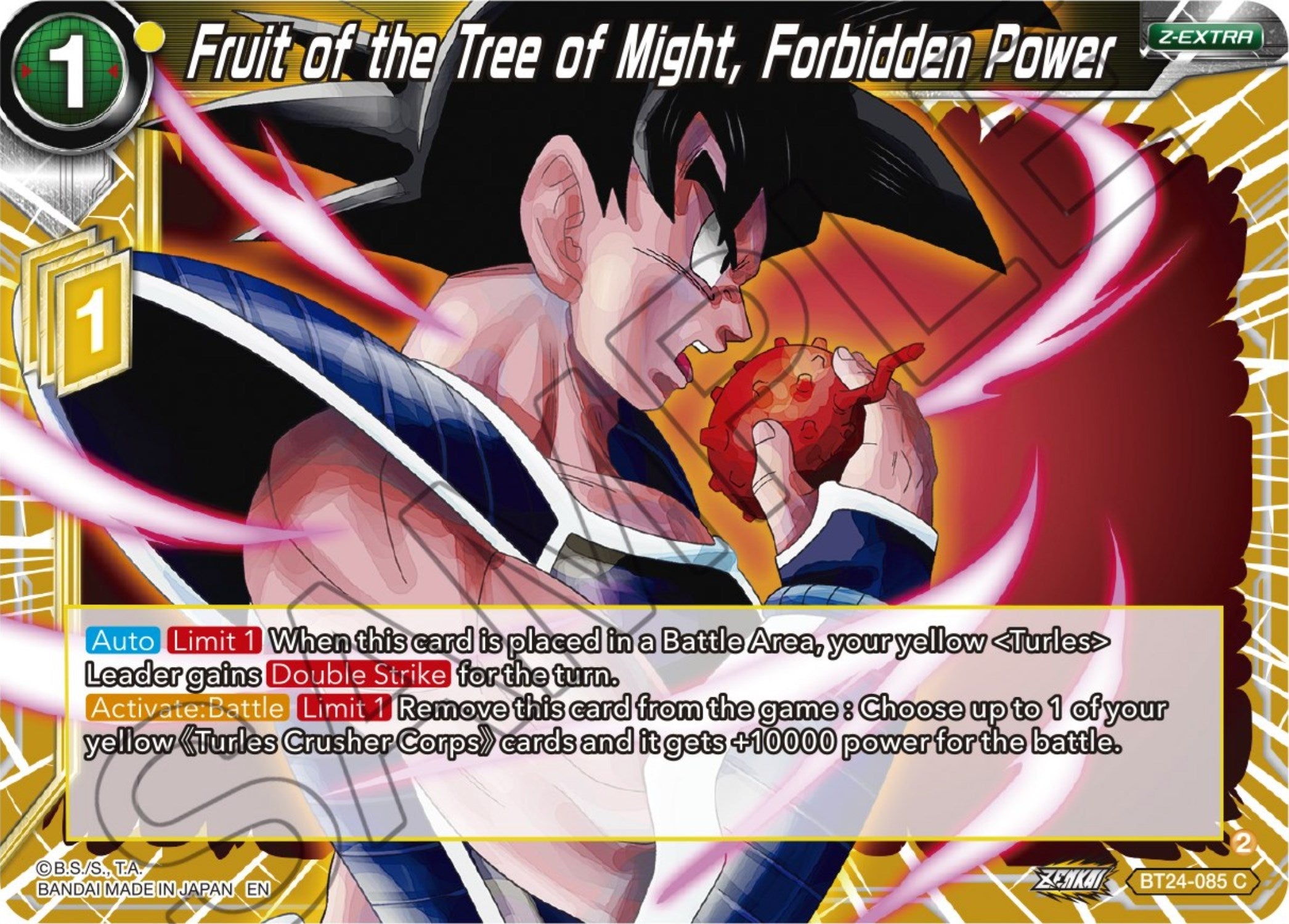 Image for Fruit of the Tree of Might, Forbidden Power (Beyond Generations) (BT24-085) - Dragon Ball Super: Masters
