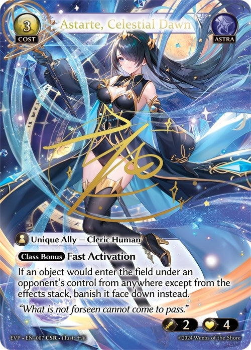 Image for Astarte, Celestial Dawn (Alchemical Revolution Event Pack) (007) - Grand Archive TCG