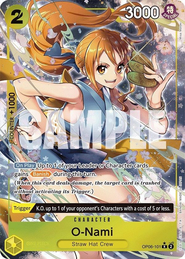 Image for O-Nami (Alternate Art) (Wings of the Captain) (OP06-101) - One Piece Card Game