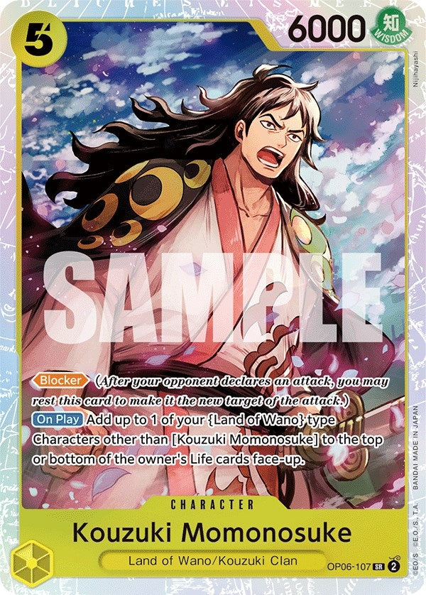 Image for Kouzuki Momonosuke (Wings of the Captain) (OP06-107) - One Piece Card Game