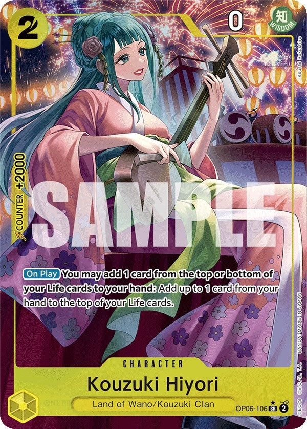 Image for Kouzuki Hiyori (Alternate Art) (Wings of the Captain) (OP06-106) - One Piece Card Game