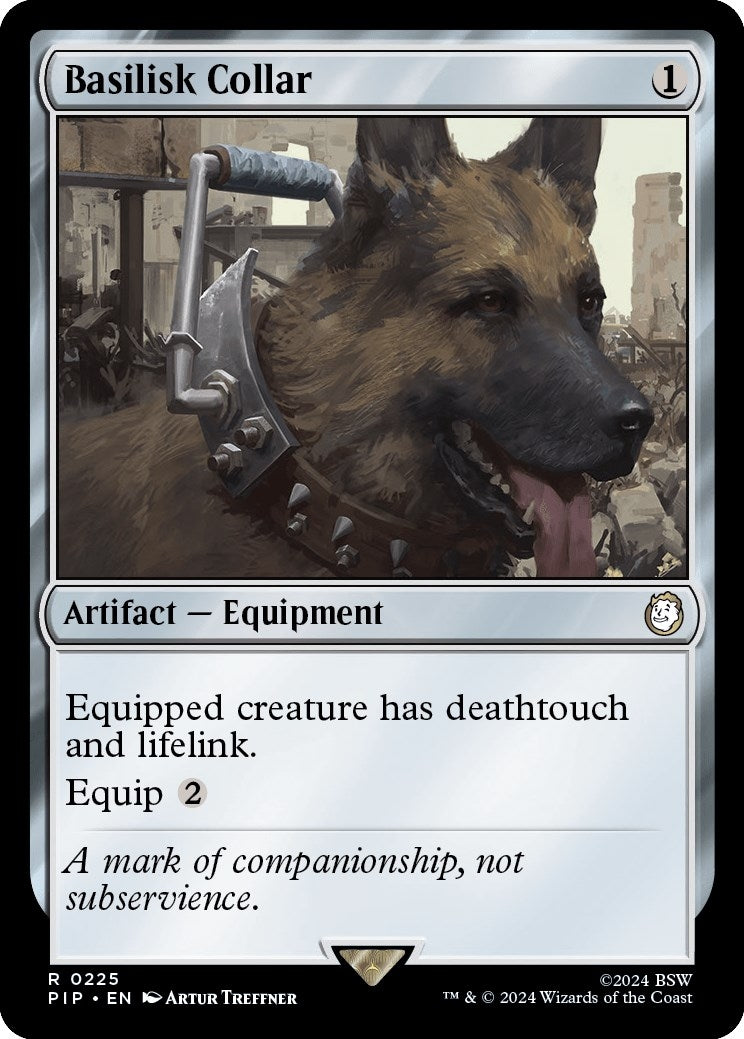 Image for Basilisk Collar (Universes Beyond: Fallout) (225) - Magic: The Gathering