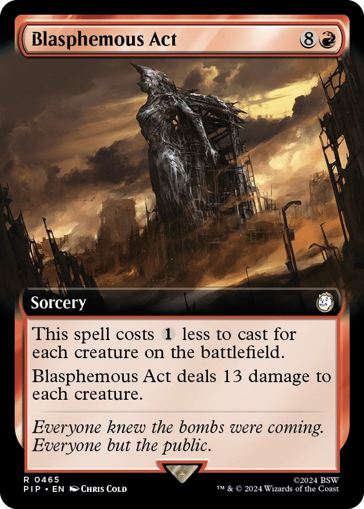 Image for Blasphemous Act (Extended Art) (Universes Beyond: Fallout) (465) - Magic: The Gathering