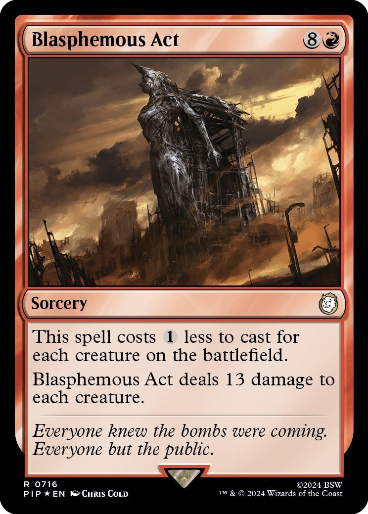 Image for Blasphemous Act (Surge Foil) (Universes Beyond: Fallout) (716) - Magic: The Gathering