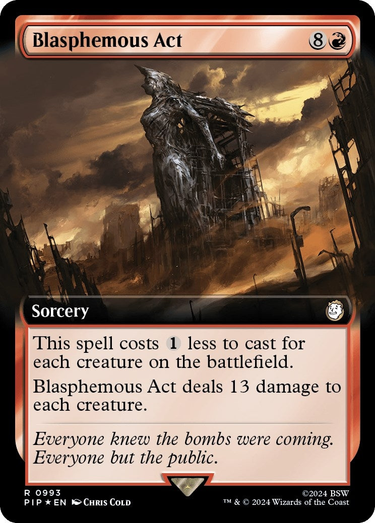 Image for Blasphemous Act (Extended Art) (Surge Foil) (Universes Beyond: Fallout) (993) - Magic: The Gathering