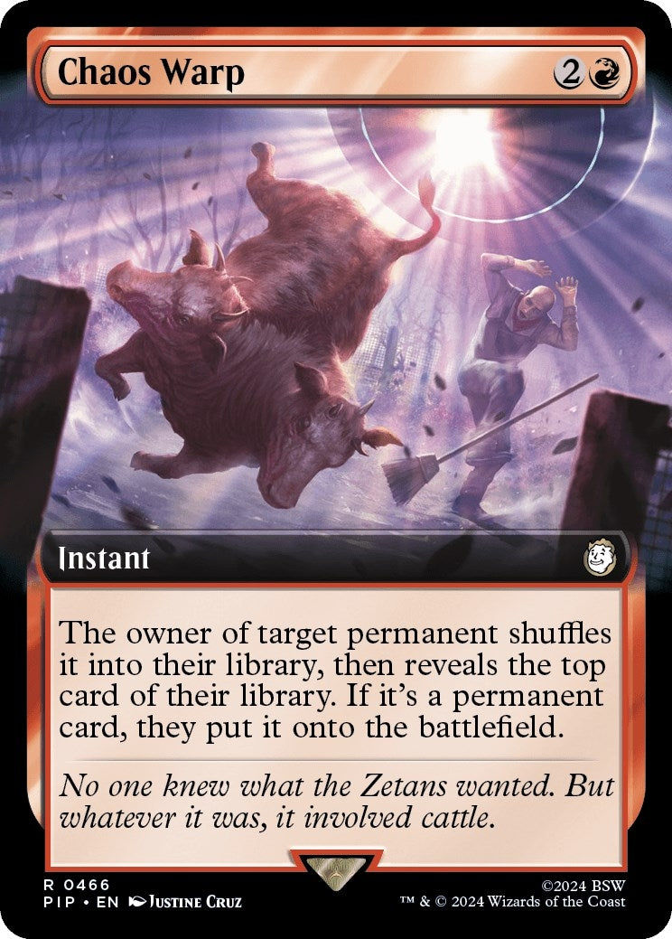 Image for Chaos Warp (Extended Art) (Universes Beyond: Fallout) (466) - Magic: The Gathering