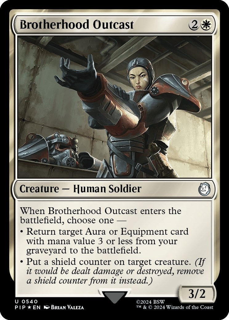 Image for Brotherhood Outcast (Surge Foil) (Universes Beyond: Fallout) (540) - Magic: The Gathering
