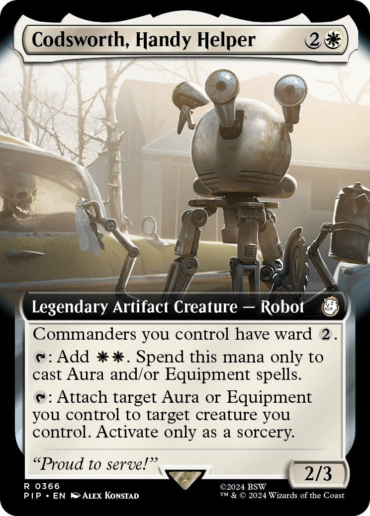 Image for Codsworth, Handy Helper (Extended Art) (Universes Beyond: Fallout) (366) - Magic: The Gathering