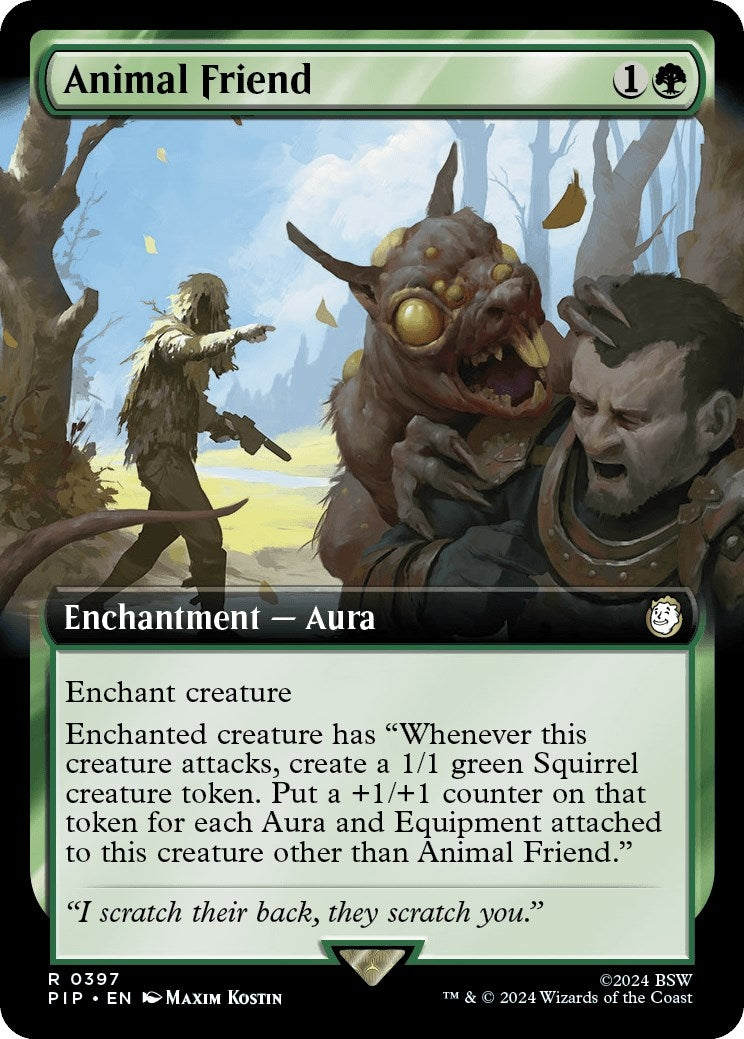 Image for Animal Friend (Extended Art) (Universes Beyond: Fallout) (397) - Magic: The Gathering