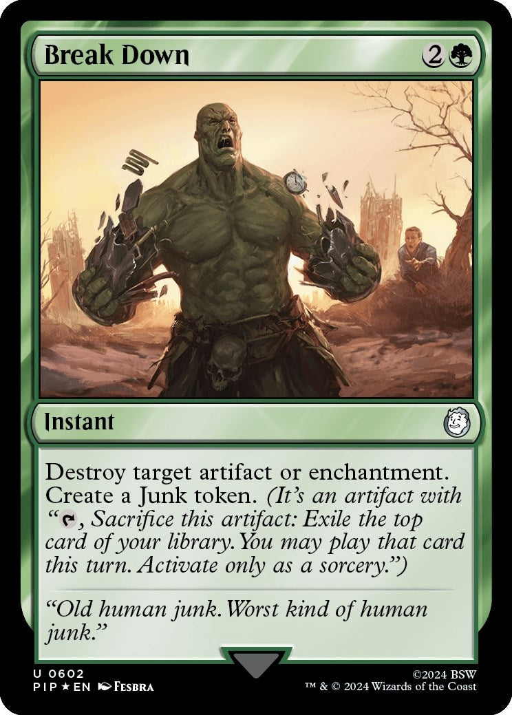 Image for Break Down (Surge Foil) (Universes Beyond: Fallout) (602) - Magic: The Gathering