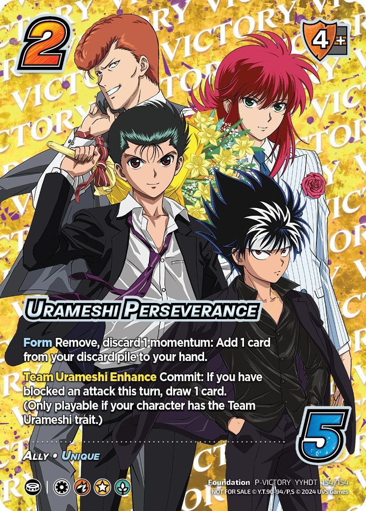 Image for Urameshi Perseverance (Victory) (UniVersus Promos) (154/154) - UniVersus