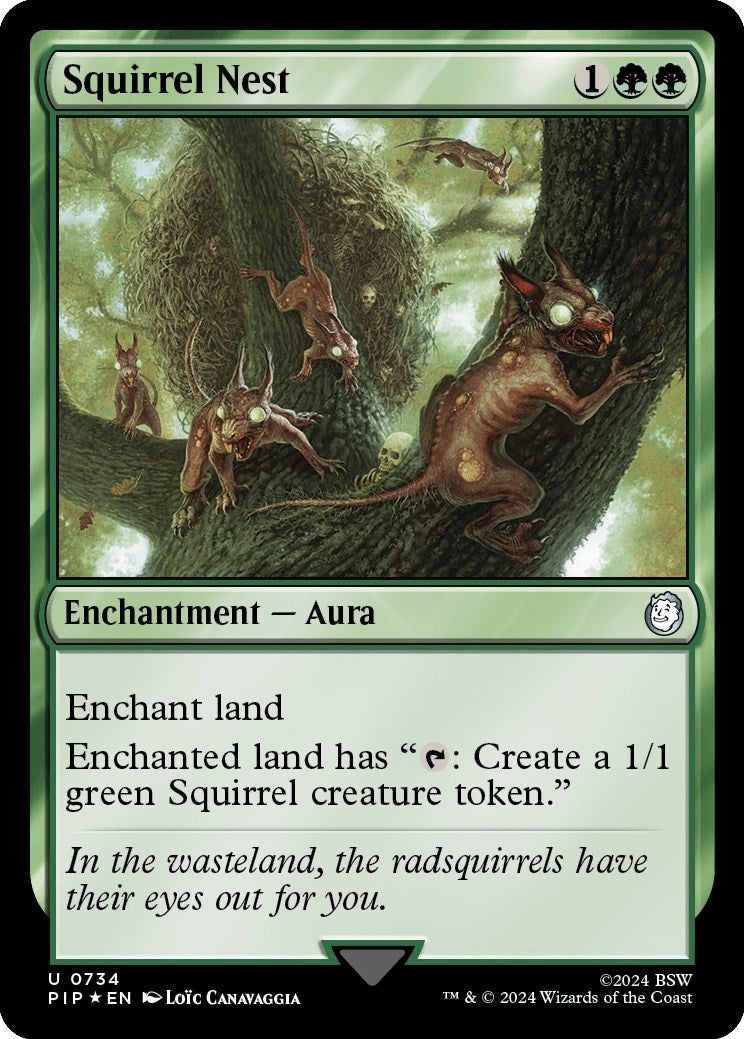 Image for Squirrel Nest (Surge Foil) (Universes Beyond: Fallout) (734) - Magic: The Gathering