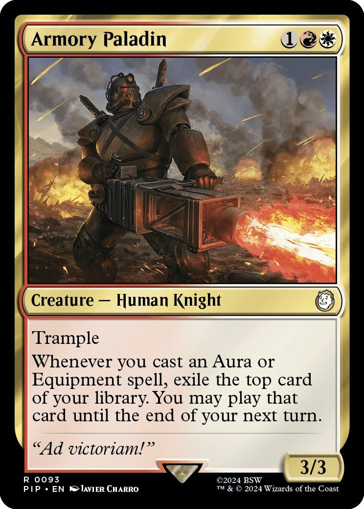 Image for Armory Paladin (Universes Beyond: Fallout) (93) - Magic: The Gathering