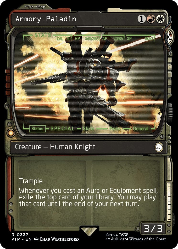 Image for Armory Paladin (Showcase) (Universes Beyond: Fallout) (337) - Magic: The Gathering