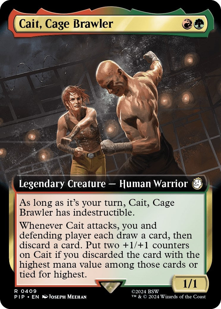 Image for Cait, Cage Brawler (Extended Art) (Universes Beyond: Fallout) (409) - Magic: The Gathering