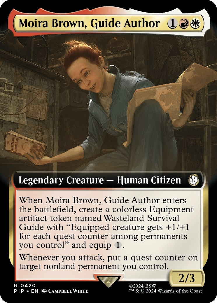 Image for Moira Brown, Guide Author (Extended Art) (Universes Beyond: Fallout) (420) - Magic: The Gathering