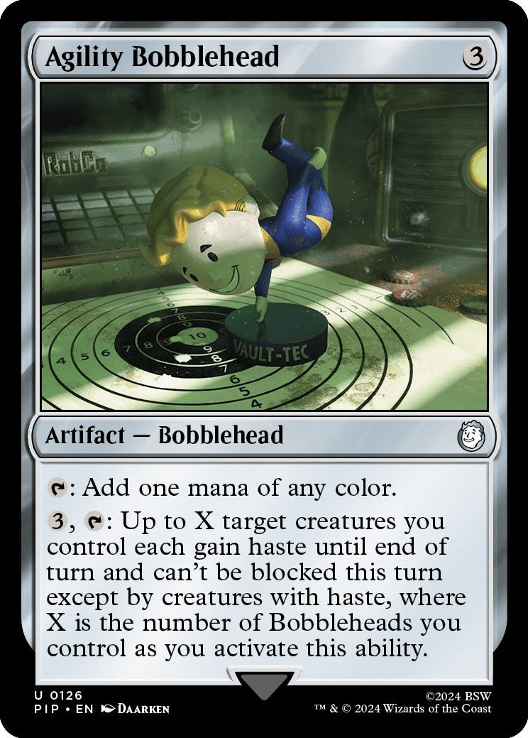 Image for Agility Bobblehead (Universes Beyond: Fallout) (126) - Magic: The Gathering