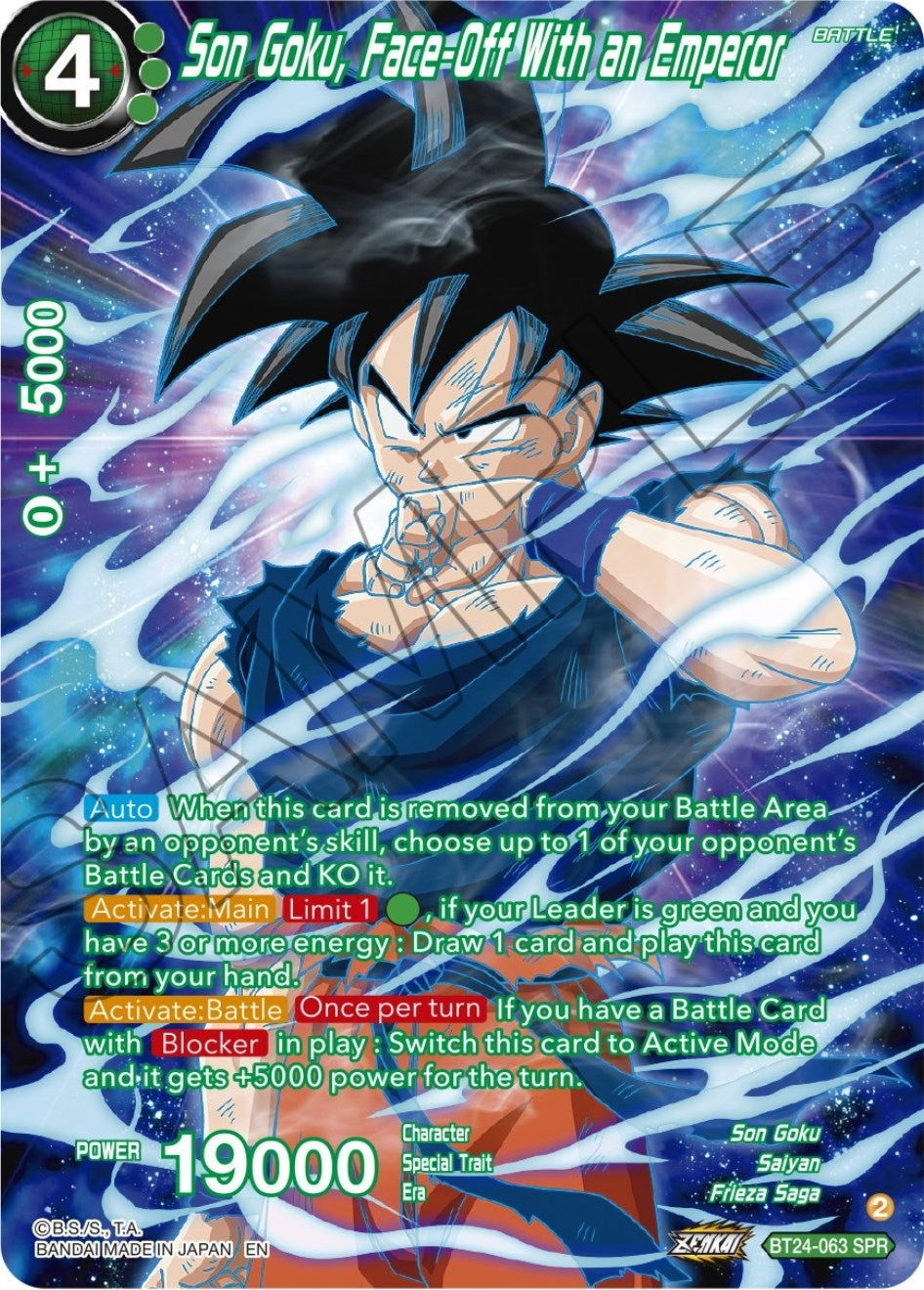 Image for Son Goku, Face-Off With an Emperor (SPR) (Beyond Generations) (BT24-063) - Dragon Ball Super: Masters