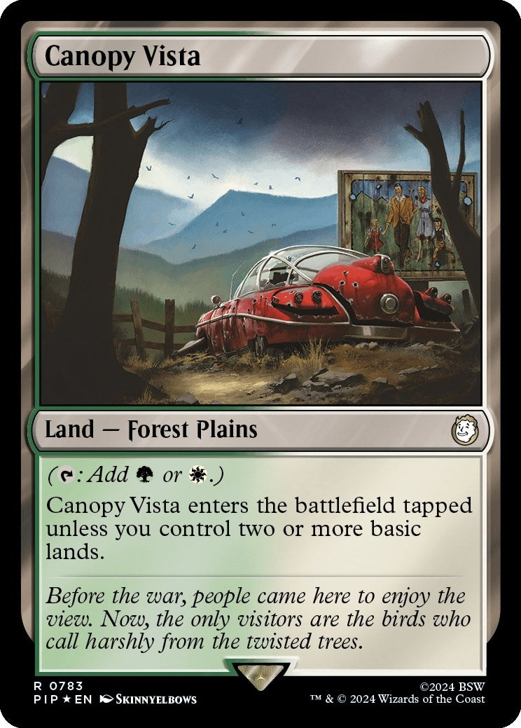 Image for Canopy Vista (Surge Foil) (Universes Beyond: Fallout) (783) - Magic: The Gathering