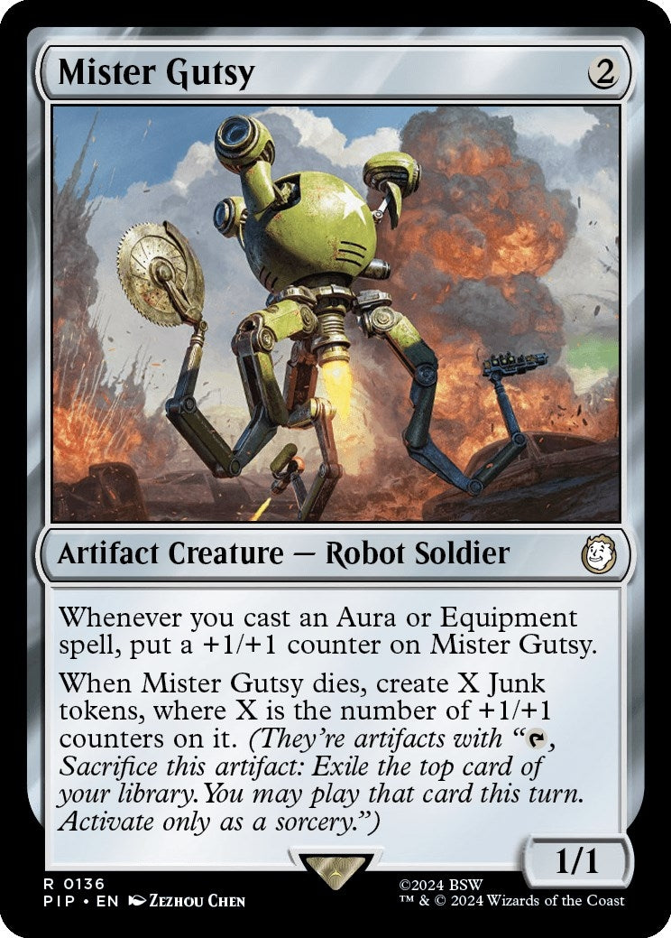 Image for Mister Gutsy (Universes Beyond: Fallout) (136) - Magic: The Gathering