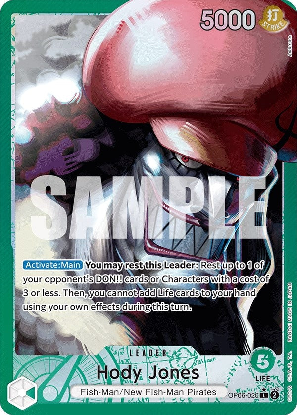 Image for Hody Jones (020) (Alternate Art) (Wings of the Captain) (OP06-020) - One Piece Card Game
