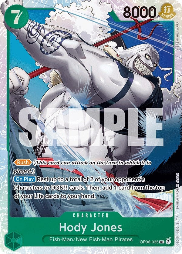 Image for Hody Jones (035) (Wings of the Captain) (OP06-035) - One Piece Card Game