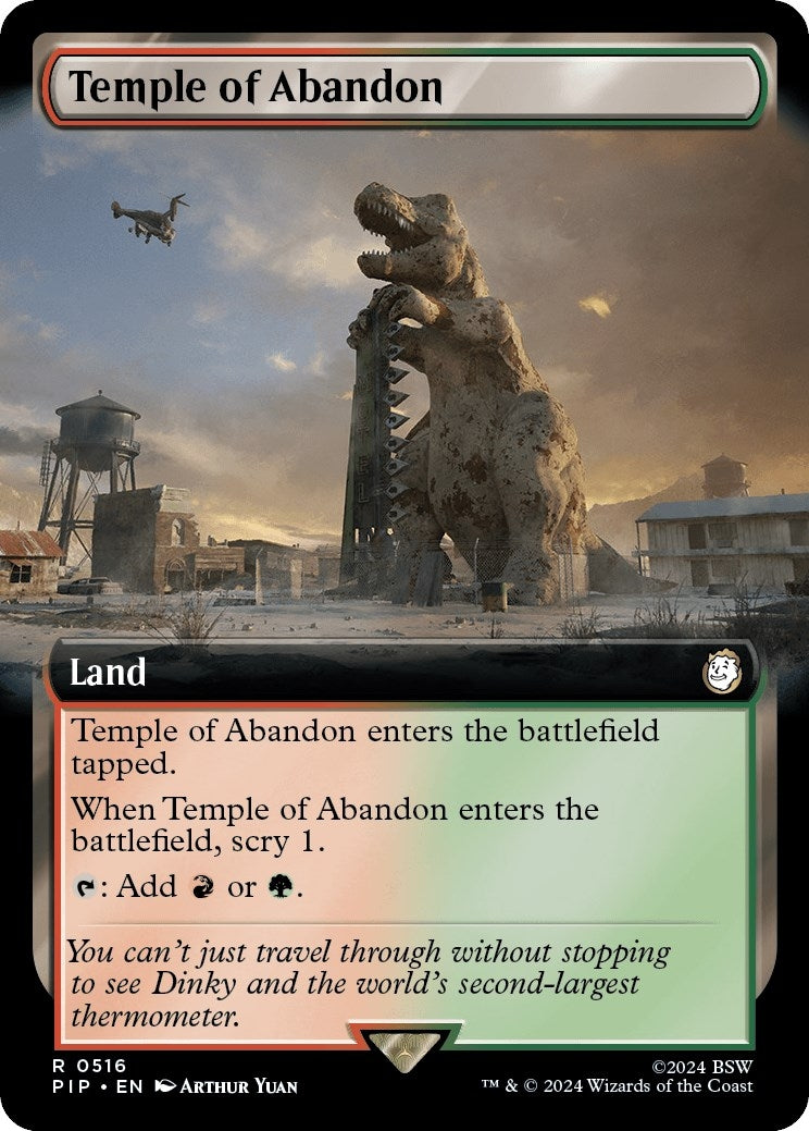 Image for Temple of Abandon (Extended Art) (Universes Beyond: Fallout) (516) - Magic: The Gathering