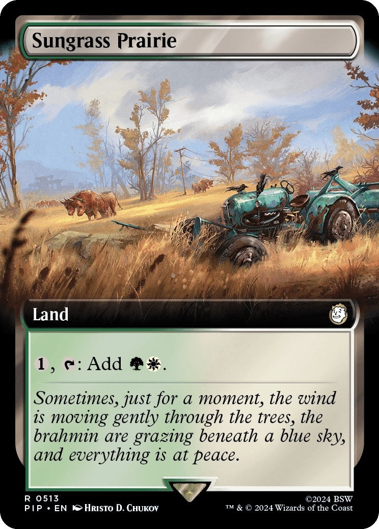 Image for Sungrass Prairie (Extended Art) (Universes Beyond: Fallout) (513) - Magic: The Gathering