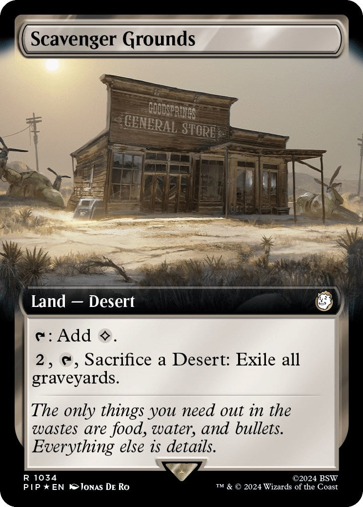 Image for Scavenger Grounds (Extended Art) (Surge Foil) (Universes Beyond: Fallout) (1034) - Magic: The Gathering