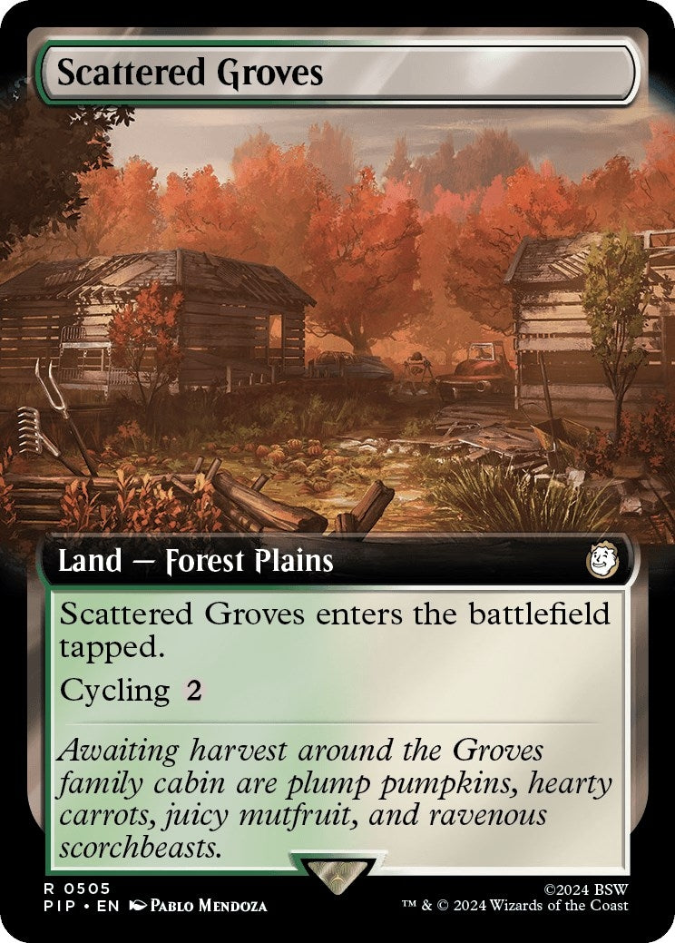 Image for Scattered Groves (Extended Art) (Universes Beyond: Fallout) (505) - Magic: The Gathering