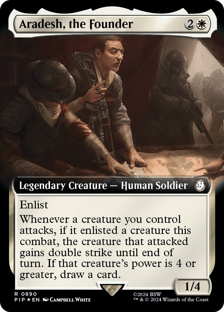 Image for Aradesh, the Founder (Extended Art) (Surge Foil) (Universes Beyond: Fallout) (890) - Magic: The Gathering