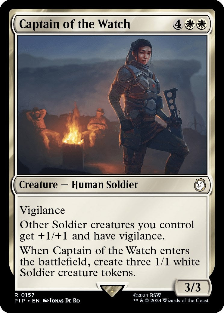 Image for Captain of the Watch (Universes Beyond: Fallout) (157) - Magic: The Gathering