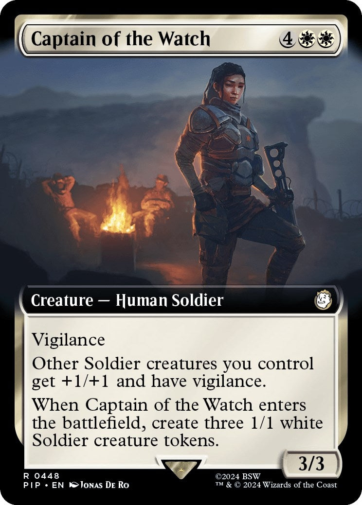 Image for Captain of the Watch (Extended Art) (Universes Beyond: Fallout) (448) - Magic: The Gathering