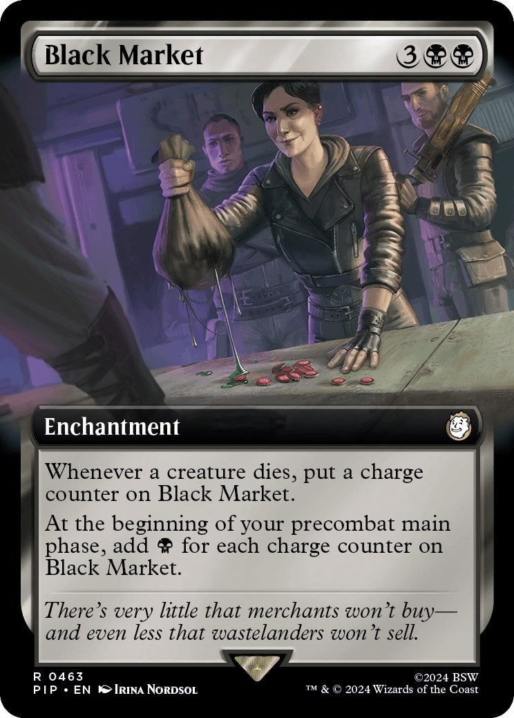 Image for Black Market (Extended Art) (Universes Beyond: Fallout) (463) - Magic: The Gathering