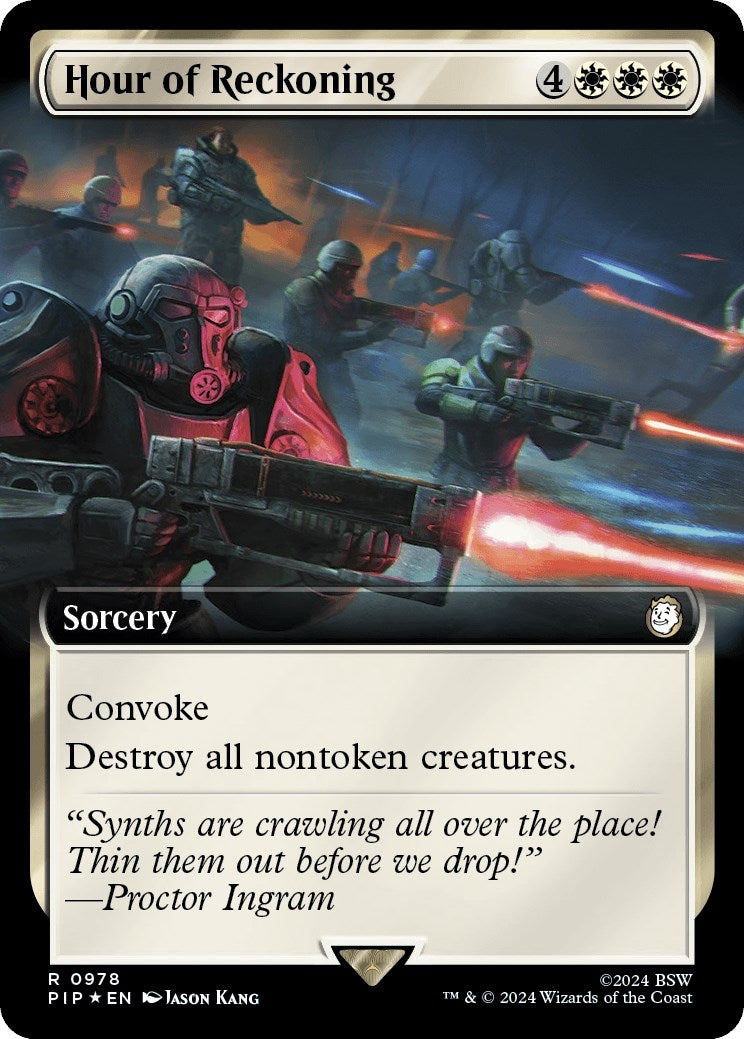 Image for Hour of Reckoning (Extended Art) (Surge Foil) (Universes Beyond: Fallout) (978) - Magic: The Gathering