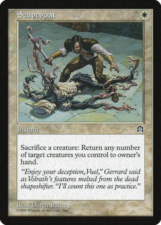 Image for Scapegoat (Stronghold) - Magic: The Gathering