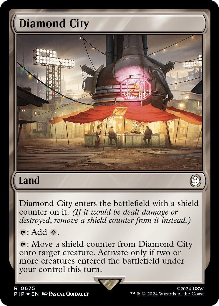 Image for Diamond City (Surge Foil) (Universes Beyond: Fallout) (675) - Magic: The Gathering