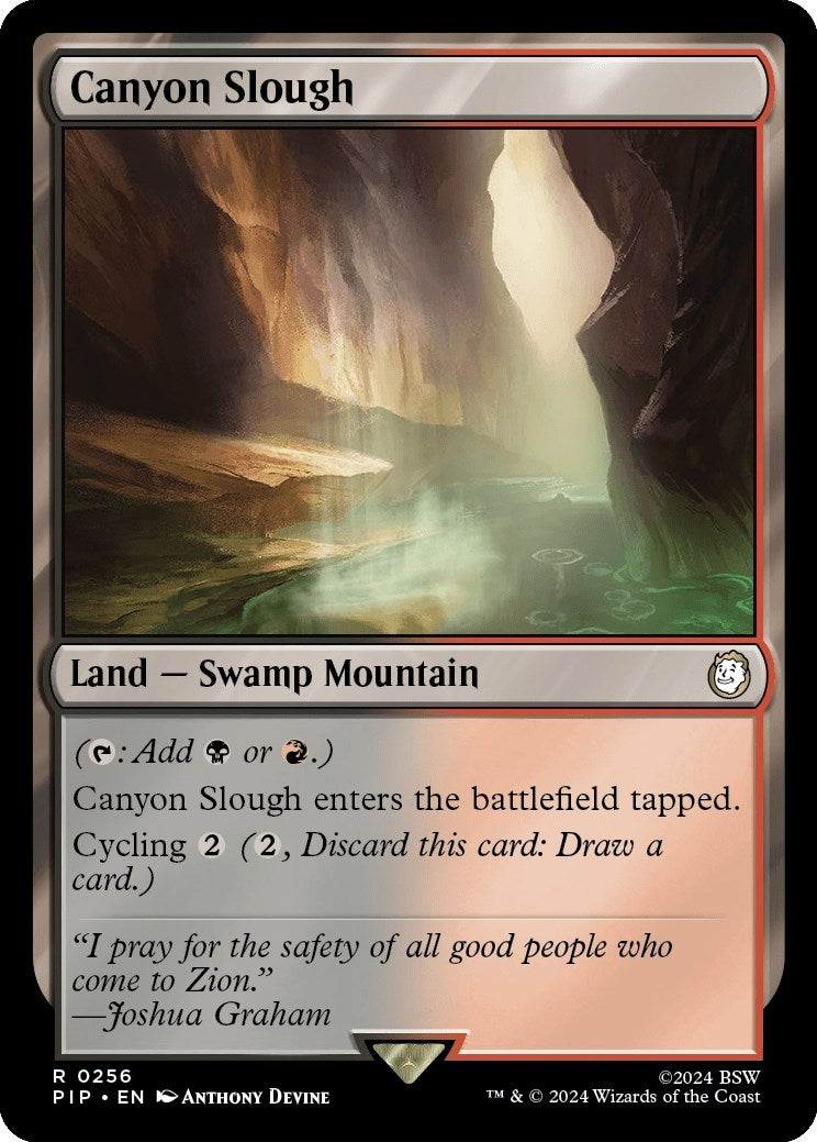 Image for Canyon Slough (Universes Beyond: Fallout) (256) - Magic: The Gathering