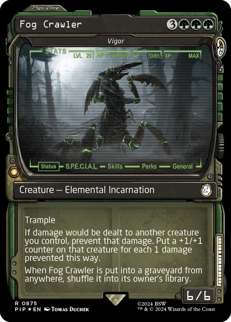 Image for Fog Crawler - Vigor (Showcase) (Surge Foil) (Universes Beyond: Fallout) (875) - Magic: The Gathering