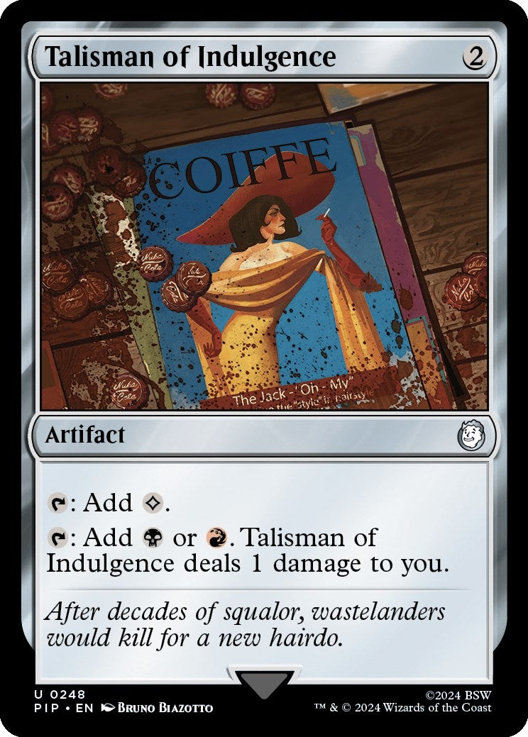 Image for Talisman of Indulgence (Universes Beyond: Fallout) (248) - Magic: The Gathering