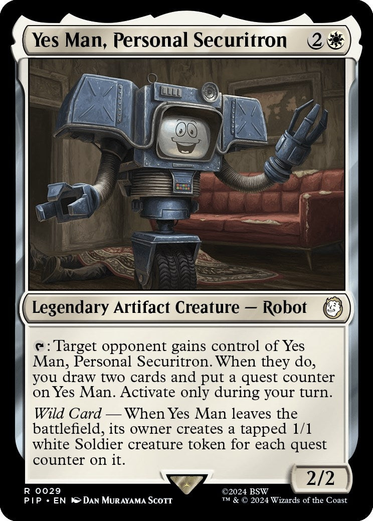 Image for Yes Man, Personal Securitron (Universes Beyond: Fallout) (29) - Magic: The Gathering