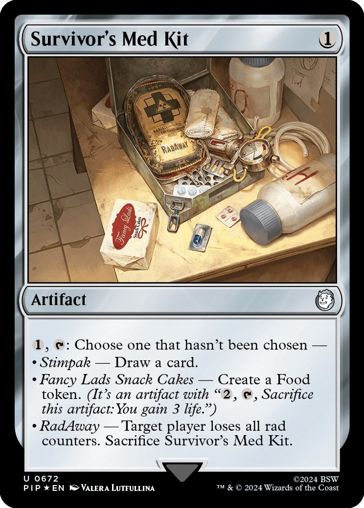 Image for Survivor's Med Kit (Surge Foil) (Universes Beyond: Fallout) (672) - Magic: The Gathering