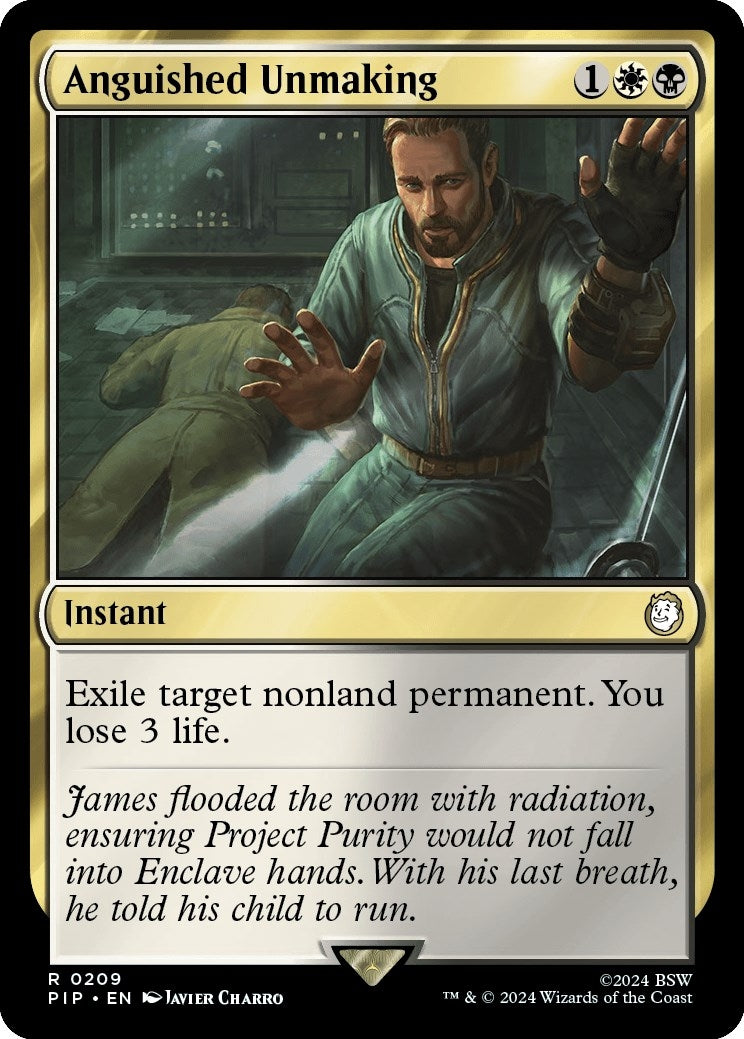 Image for Anguished Unmaking (Universes Beyond: Fallout) (209) - Magic: The Gathering
