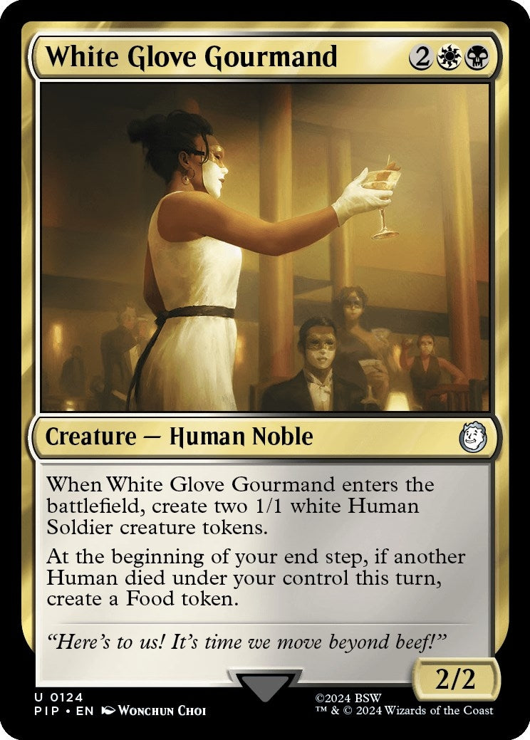 Image for White Glove Gourmand (Universes Beyond: Fallout) (124) - Magic: The Gathering