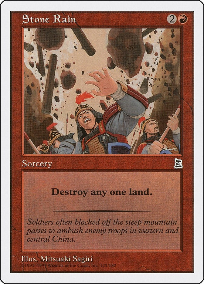 Image for Stone Rain (Portal Three Kingdoms) (123) - Magic: The Gathering